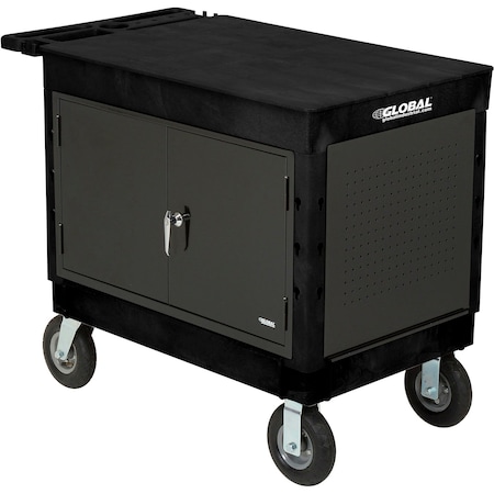 Global Industrial Workstation Cart, Plastic, 44 in L, 25-1/2 in W, 32-1/2 in H 800343